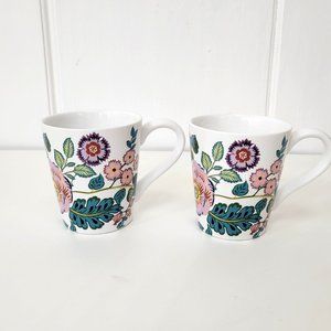 Vera Bradley Floral Mugs Set of Two